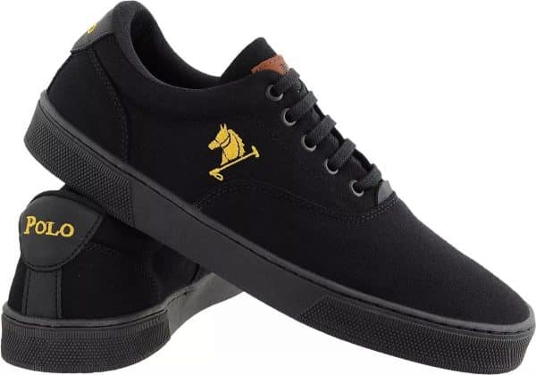 Sapatenis Polo Joy Preto E Amarelo