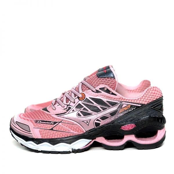 Tenis Mizuno Wave Creation 20 Rosa E Preto