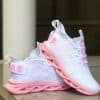 Tenis Adidas Yeezy Maverick Branco E Rosa