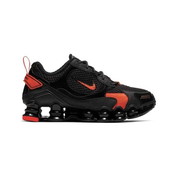 Tenis Nike Shox 12 Molas Preto E Laranja