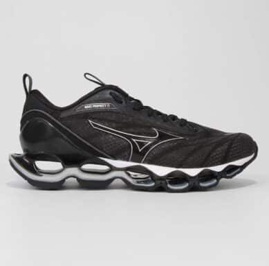 Mizuno preto hot sale com cinza